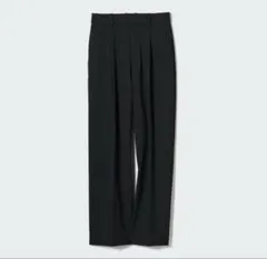 ユニクロ　タックワイドパンツ XS ブラック　UNIQLO