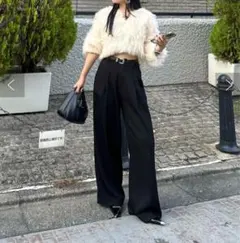 タックワイド ワイドパンツ