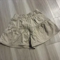 GUキッズ キュロットスカート ベージュ