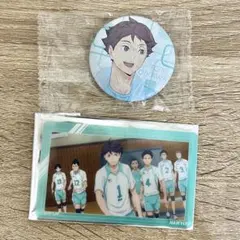 ハイキュー 缶バッジ メモリアルクリアカード 及川徹