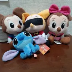 ディズニーベビー スティッチ ミッキー ぬいぐるみ4点セット