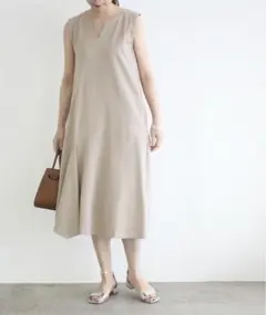 【ADAM ET ROPÉ 】ニットカルゼアシメワンピース