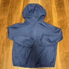 UNIQLO ネイビー フード付き ライトパーカー 110サイズ