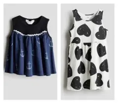 ☆新品☆H&M キッズ ワンピース＆ノースリーブブラウス♪120/130cm