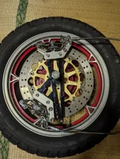 CBX400F ゴールド アルマイト加工 バイクホイール - メルカリ