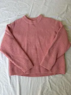 UNIQLO ピンク リブ編み セーター S