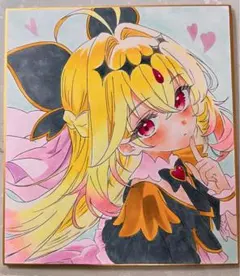 紋*様 名探偵プリキュア キュアアルカナシャドウ 手描きイラスト