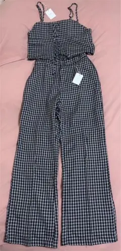 ナイスクラップ NICECLAUP セットアップ チェック ビスチェ パンツ
