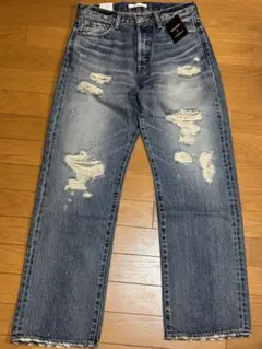 【新品】MOUSSY ダメージデニム 26