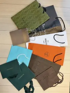 ショップ袋セット（Gucci, Beluti, Vuitton ,他)