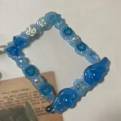 ホイップデコトレカケース　青　ブルー 羽シリーズ No.123