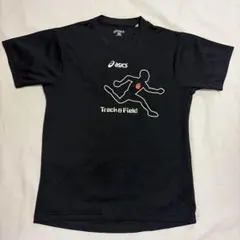 アシックス 陸上 Tシャツ Sサイズ ブラック XT540N asicsのサムネイル