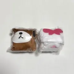 シュガーバニーズ ふわふわ巾着 しろうさ くろうさ ガチャガチャ