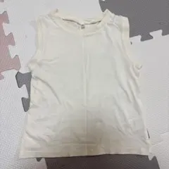 ノースリーブ タンクトップ ホワイト 110cm