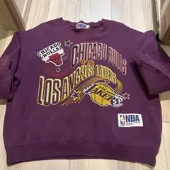 NBA シカゴ・ブルズ vs レイカーズ トレーナー　オフィシャル　m 日本製のサムネイル