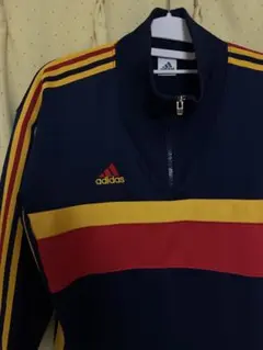 adidas ジャージ ネイビー/レッド/イエロー