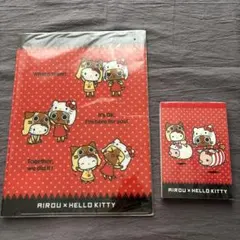 アイルー ハローキティ コラボ ファイル メモ セット