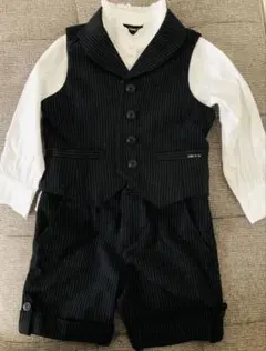 コムサ　90サイズ　保育園　幼稚園　入園式　スーツ　サスペンダー 4点セット
