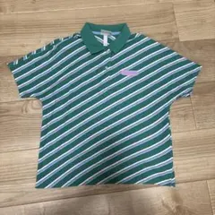 【レア】LACOSTE L!VE ストライプポロ／Sサイズのサムネイル