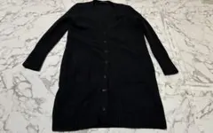 ★MaxMara ブラック ロングカーディガンレディースMサイズ相当