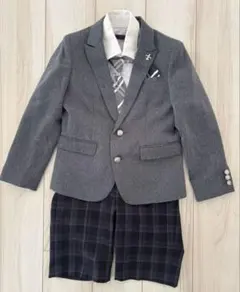 フォーマルスーツ チェック　パンツ　Reddy Freddy シャツ 130