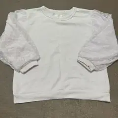紫 薄手トレーナー 110cm