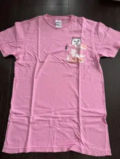RIPNDIP Tシャツ ピンク ポケット