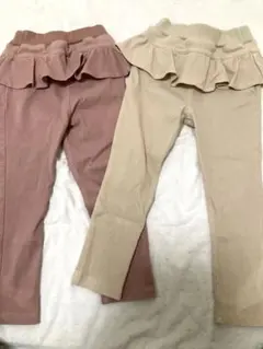 プティマイン　フリル付きパンツ 2点セット 100