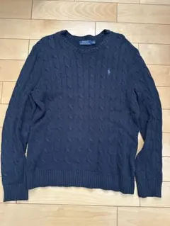 ラルフローレン ケーブルニット ネイビー