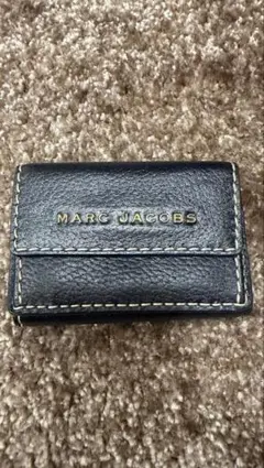 MARC JACOBS 黒 レザー 三つ折り財布