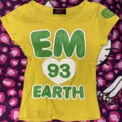 EARTHMAGIC 半袖Tシャツ イエロー キッズ 120cm