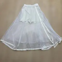 スナイデル　美品 チュールスカート　ショーパン アイボリー　0サイズのサムネイル