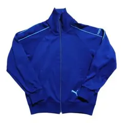 PUMA プーマ トラックジャケット ネイビー 水色 ヒットユニオン 90s