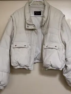 Kastane ショート丈ダウンジャケット　アイボリー