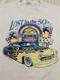 希少 80s ビンテージ アメ車 ホットロッド Tシャツ シングル ヘインズ
