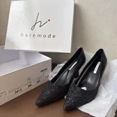 haremode ブラック ハイヒールパンプス 230