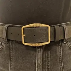 ウエスタンベルト アメカジ y2k 黒 ブラック ヴィンテージ コンチョ レトロ