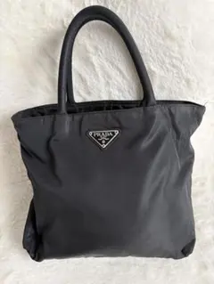 PRADA プラダ ナイロン 三角ロゴ ハンドバッグ ブラック 正規品