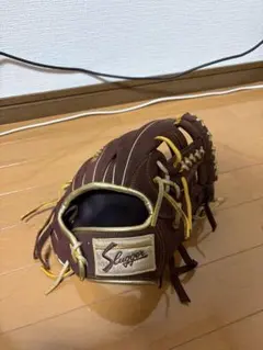 久保田スラッガー 軟式グローブ ブラウン×ゴールドのサムネイル