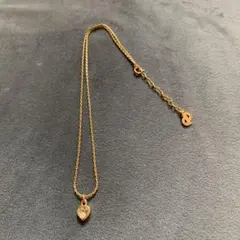 お値下げ　DIORハート型ネックレス