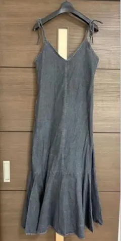 しまむら⭐️I.JCT デニム ⭐️マーメイド キャミワンピース ブラックM