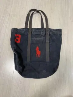 Ralph Lauren ラルフローレン キャンバス ビッグ トートバッグ