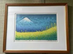 【最終値下げ】美品 牧野宗則「光彩」木版画 1987年制作 直筆サイン入り 楽天市場】☆ 手摺り木版画 牧野宗則 「光を浴びて」 額入り 風景画