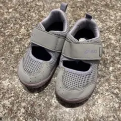 【美品】asics メッシュ キッズ サンダル　15cm