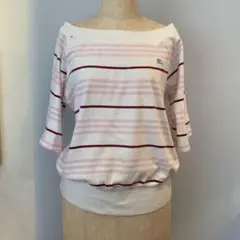 BURBERRY BLUE LABEL ストライプ トップス 38