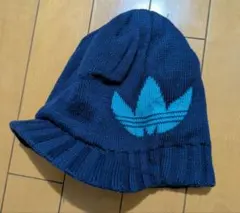 adidas ネイビー ニット帽