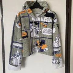 美品☆adidas ショート丈パーカー