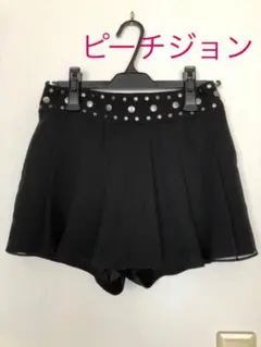 ショートパンツ キュロット 黒のサムネイル