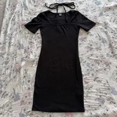 SHEIN 半袖ワンピース Sサイズ 黒のサムネイル