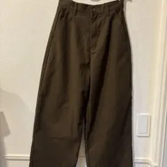 ワイドパンツ ブラウン